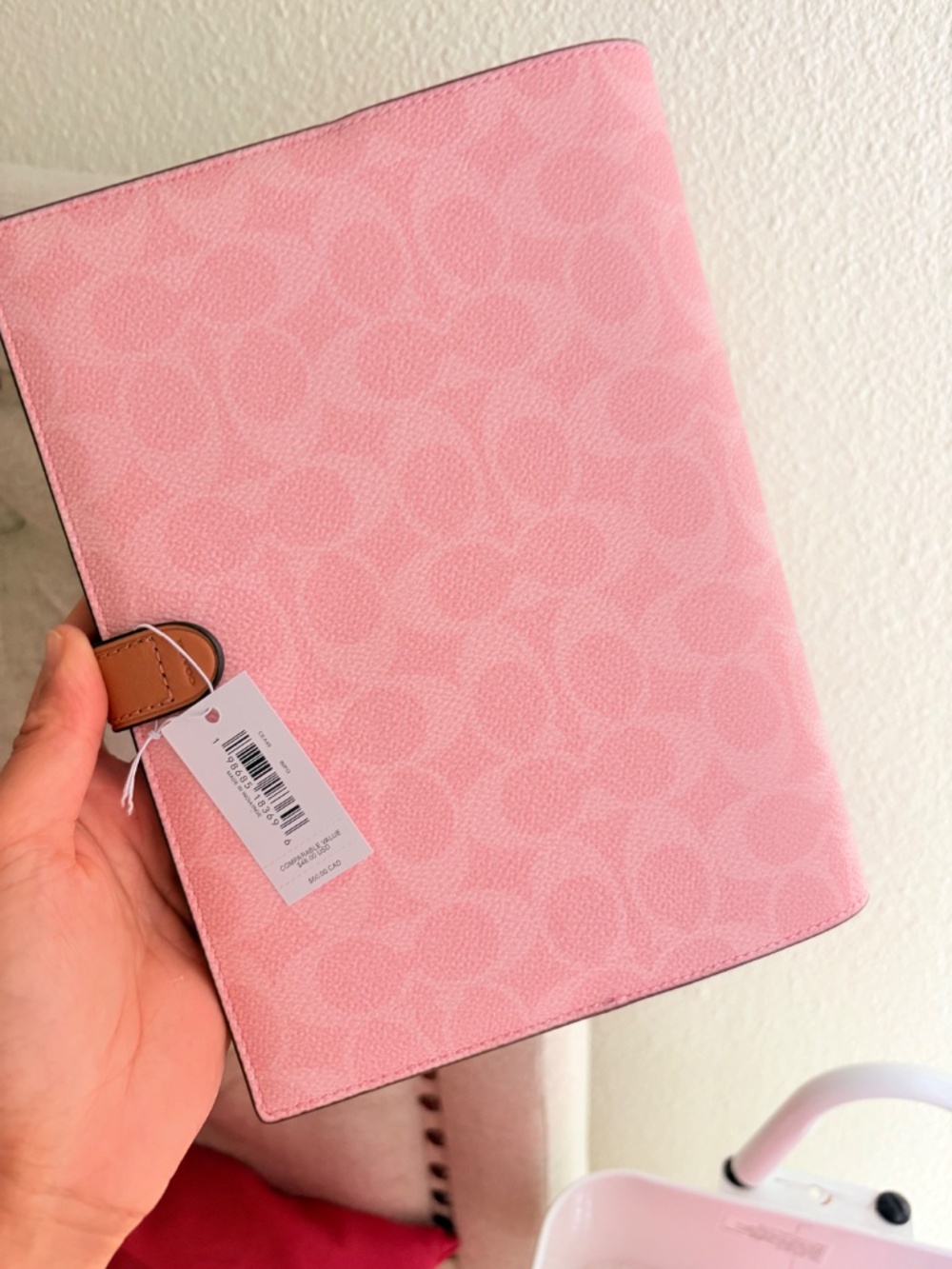 Coach Powder Pink Notebook - Picture 2 of 6